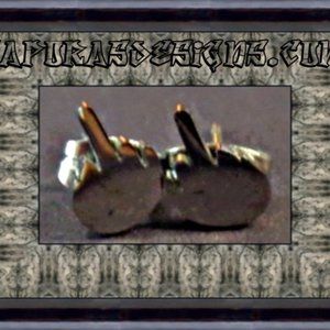 F*** Y** Middle Finger Design Stud Earrings Made From Gun Metal Unisex